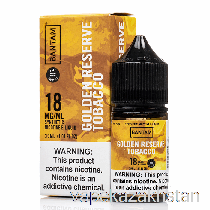 Vape Disposable Golden Reserve Tobacco - Bantam SALTS - 30mL 48mg